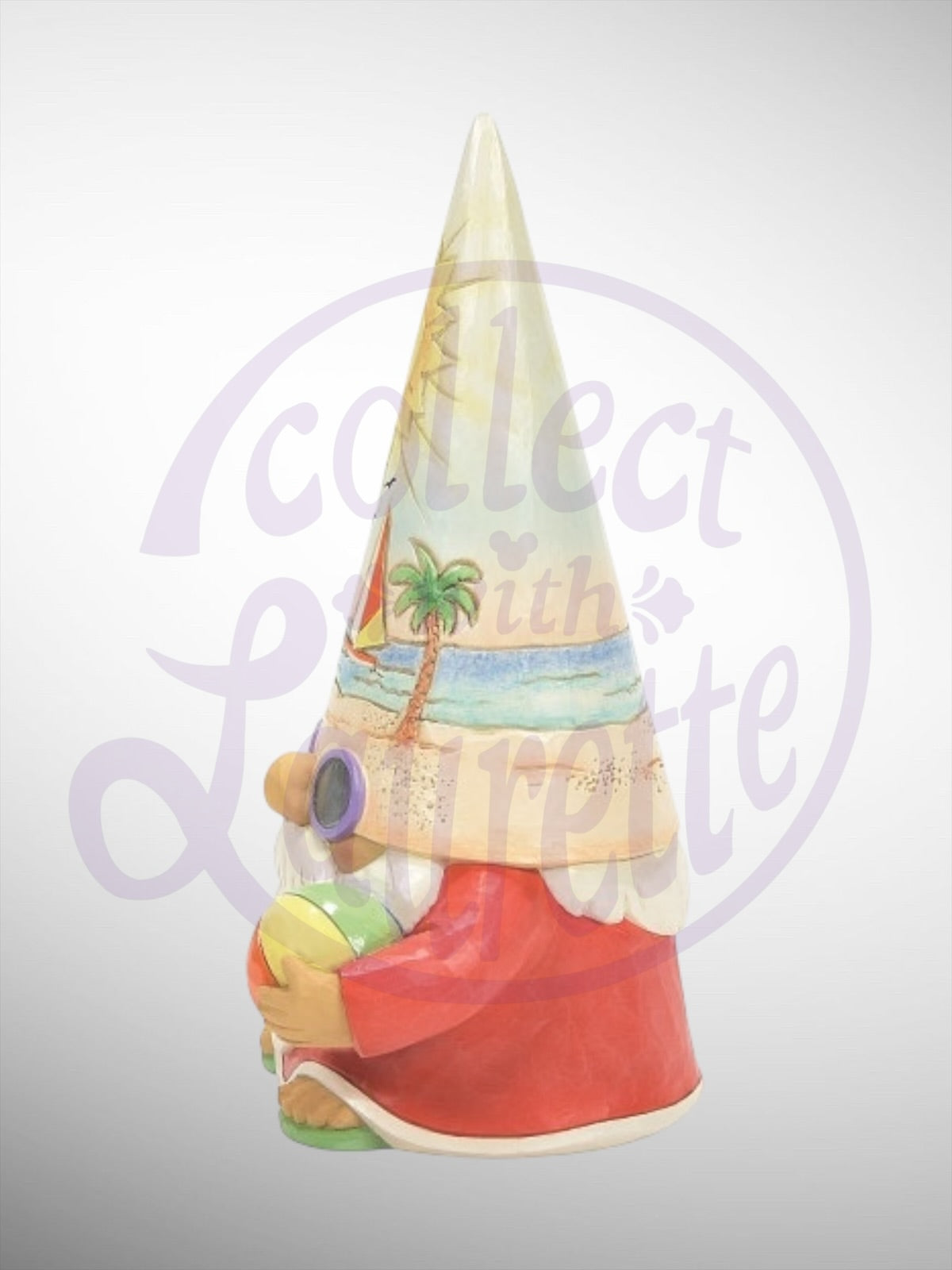 Jim Shore Heartwood Creek - Time For A Shell-ebration! Gnome with Beachball Figurine